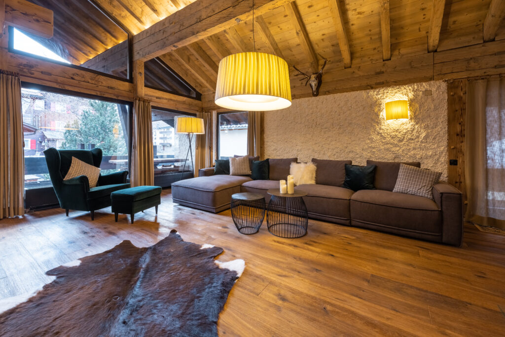 Villa Alpenhof, Wohnung Nr. 2, Saas-Almagell – Wohnzimmer 2