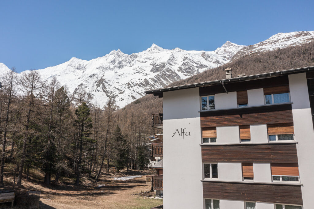 Haus Alfa in Saas-Fee – Aussenansicht