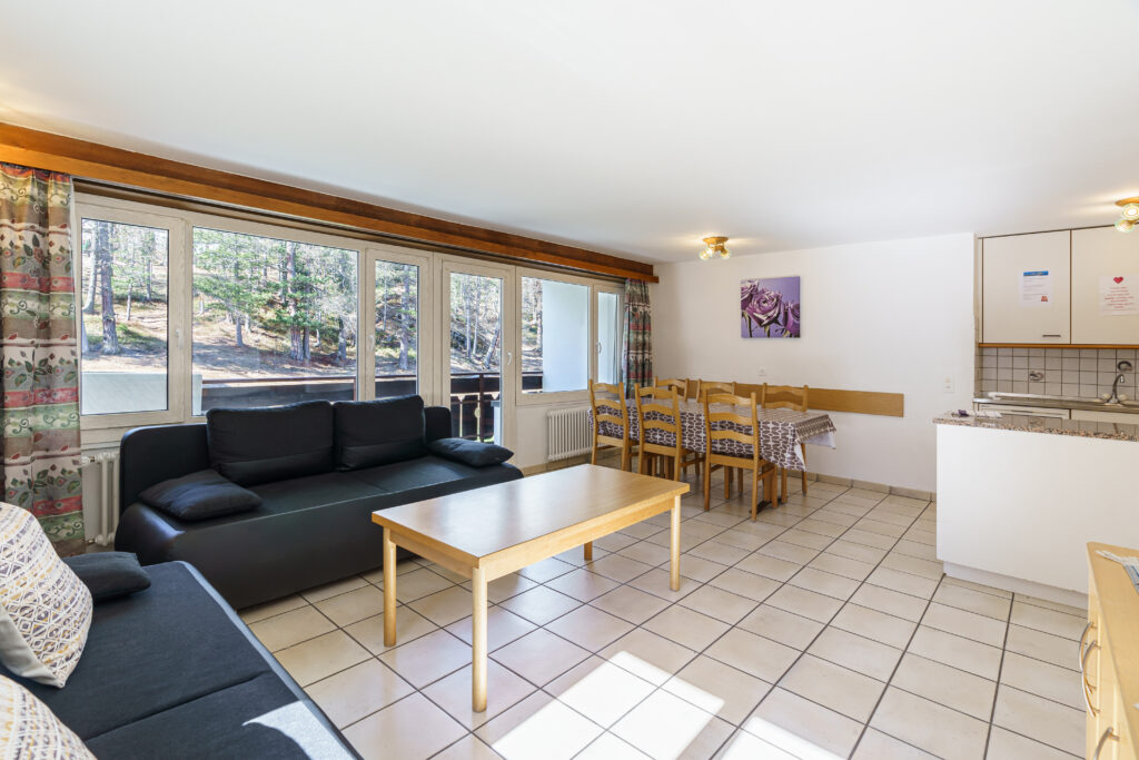Haus Alfa 802, Saas-Fee – Wohnzimmer