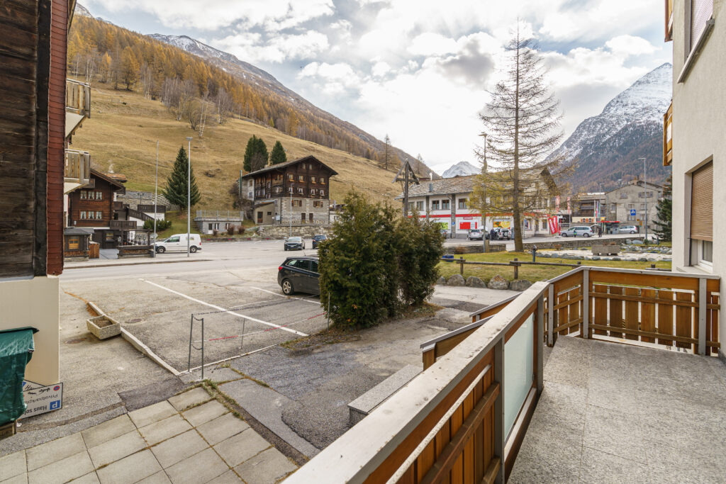 Haus City, Studio Nr. 5, Saas-Grund – Aussicht vom Balkon