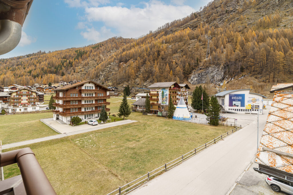 Haus Astoria, Studio Nr. 8, Saas-Grund – Aussicht vom Balkon 2