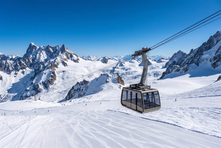 Die Bergbahnen bringen Sie direkt ins Skigebiet